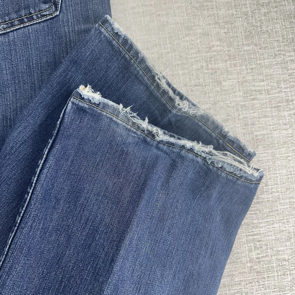 Levis Jeans‎ Mens 36x32 Blue Distressed Medium Wash Regular Straight 5 Pocket